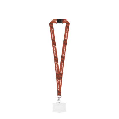 CARLISLE. SET Lanyard SUBLIMATION Long II (20 mm) with Hook Trigger Snap 20 mm , safety lock and rigid ID badge / card holder 91